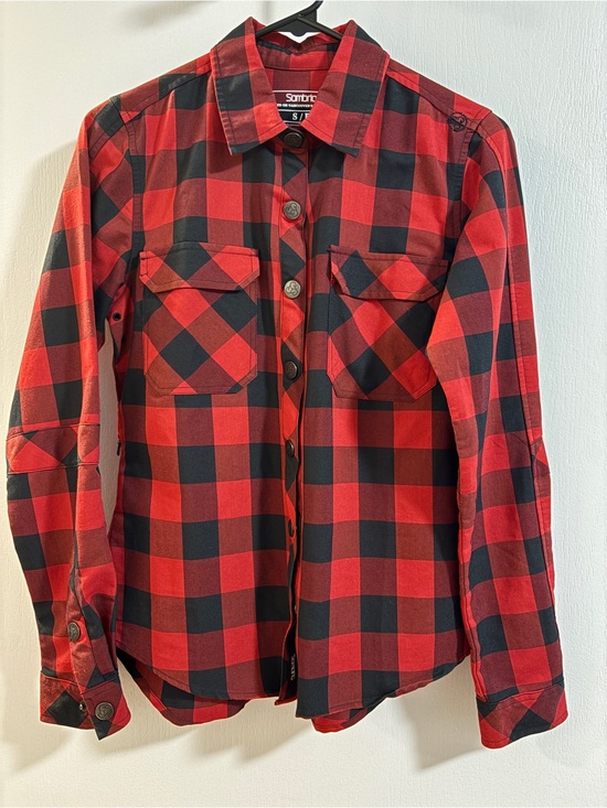 Sombrio Tops - Sombrio S/P Women’s MTB Snap Button Plaid Shirt